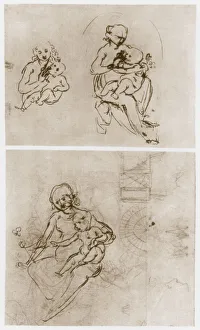 Madonna with the Flower, c1478. Artist: Leonardo da Vinci Madonna with the Flower, c1478. Artist: Leonardo da Vinci