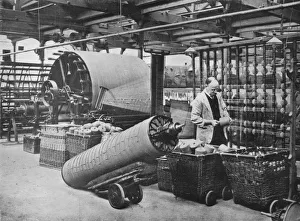 Textile Manufacturing Prints: Making the warp, 1915