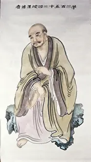 Heritage Art From China Prints: A man or deity, (unknown date). Creator: Unknown