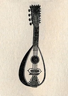 Stringed Instrument Art Prints: The Mandoline, 1895. Creator: Unknown