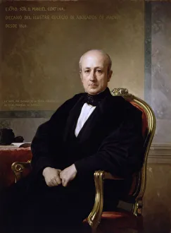 Manuel Cortina (1802-1878), Spanish politician, oil Manuel Cortina (1802-1878), Spanish politician, oil