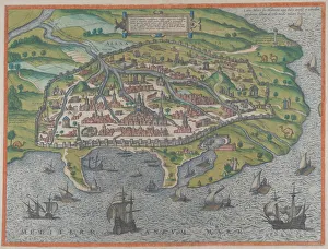 Map of Alexandria, 1575. Creators: Frans Hogenberg, Georg Braun Map of Alexandria, 1575. Creators: Frans Hogenberg, Georg Braun