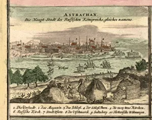 Fine Art Images History Prints: Map of Astrakhan, 1762