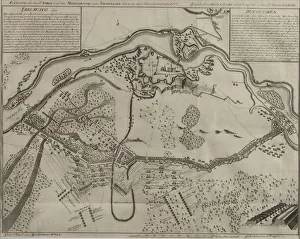 Images Dated 24th May 2018: Heritage Images Print: Map of the Battle at Narva, 1700