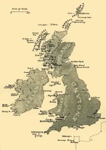 Heritage Images Print of Map of the British Isles, 1946