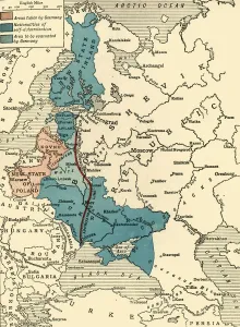 Map illustrating the Brest-Litovsk Treaties, First World War, c1918, (c1920) Map illustrating the Brest-Litovsk Treaties, First World War, c1918, (c1920)