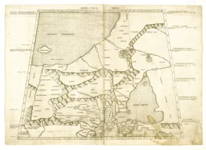 Map of Muscovy by Ptolemy (Octava Europe Tabula). Artist: Anonymous master Map of Muscovy by Ptolemy (Octava Europe Tabula). Artist: Anonymous master