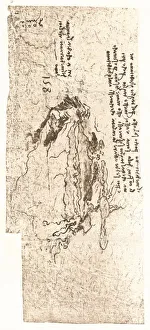 Leonardo Da Vinci Map Prints: A map representing the Mediterranean Sea, c1472-c1519 (1883). Artist: Leonardo da Vinci