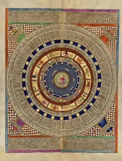 Medieval World Map Prints: Mapamundi. Calendar