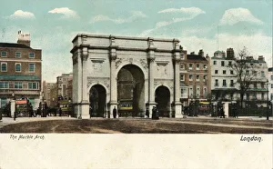 London Transportation Hub Prints: The Marble Arch, c1910