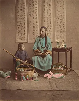 Victorian Era Occupation Prints: Marchand de Bric a brac, 1870s. Creator: Unknown