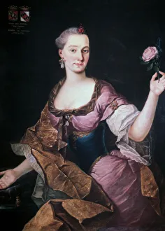 Maria Anna Freyin Von Erberg, Ljubljana, c1741-1769. Artist: Fortunat Bergant Maria Anna Freyin Von Erberg, Ljubljana, c1741-1769. Artist: Fortunat Bergant