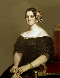 Maria Cristina de Borbon-Dos Sicilias, portrait of 1841 Maria Cristina de Borbon-Dos Sicilias, portrait of 1841