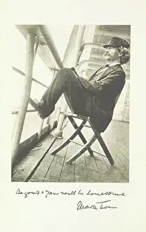 Mark Twain Portrait Prints: Mark Twain, 1897. Creator: Unknown