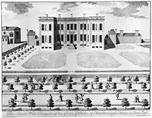 Marlborough House from the south-west, 17th century, (1908).Artist: John Harris Marlborough House from the south-west, 17th century, (1908).Artist: John Harris