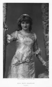 Mary Anderson, American actress, c1895. Artist: W&D Downey Mary Anderson, American actress, c1895. Artist: W&D Downey