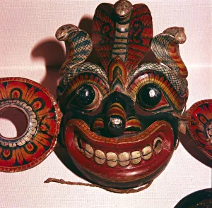 Studio Shot Of A Mask Prints: Mask from Java