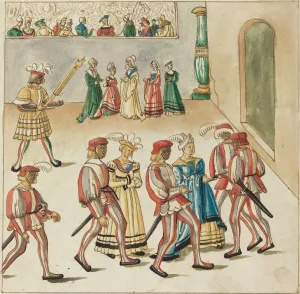 Renaissance Masquerade Print, c. 1515