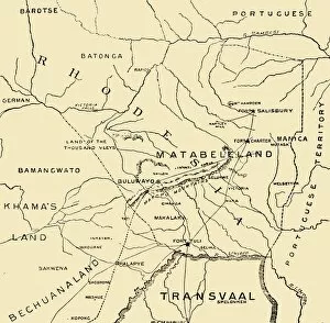 Maps Collection: Matabeleland, 1900. Creator: Unknown