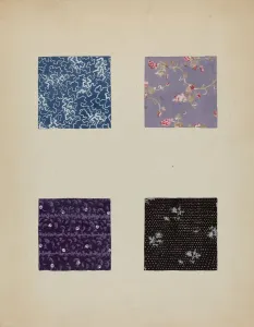 Materials from Patchwork Quilt Print, c. 1936