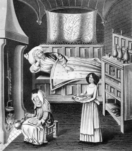 Matron and servant in the sick-chamber, c1470, (1910) Matron and servant in the sick-chamber, c1470, (1910)
