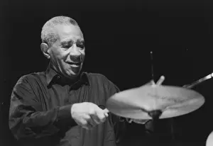 Prints of Max Roach, Queen Elizabeth Hall, London, 1996 Royalty Prints: Max Roach Print, a photograph of the jazz drummer