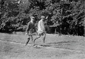 Black And White Golf Images Prints: McLeod & Vardon - golf, between c1910 and c1915. Creator: Bain News Service