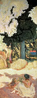 Impressionist Oil Paintings Prints: The Mediterranean Sea, (triptych, right side panel), 1911. Artist: Pierre Bonnard