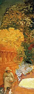 Post Impressionist Painting Prints: Mediterranean. Triptych (left panel), 1911. Creator: Pierre Bonnard