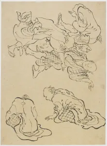 Men Dancing, Late 18th-Early 19th Century Print