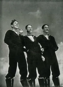 Royal Navy Uniforms Prints: Men of the Royal Navy, c1943. Creator: Unknown