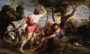 Mercury and Argus, 1636-1638. Artist: Rubens, Pieter Paul (1577-1640) Mercury and Argus, 1636-1638. Artist: Rubens, Pieter Paul (1577-1640)