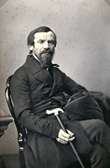 Michail Pogodin, Russian historian and journalist, 1850s. Artist: Karl August Bergner Michail Pogodin, Russian historian and journalist, 1850s. Artist: Karl August Bergner