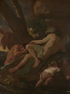 Prints of Midas Washing at the Source of the Pactolus, ca. 1627 Nicolas Poussin Prints: Nicolas Poussin's Midas Washing Print, 1627