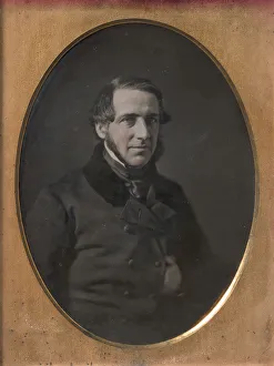 Middle-aged Man with Chinstrap Beard Print, 1840s-50s