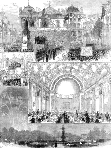 Triumphal Arch Architecture Prints: The Middlesbrough Jubilee, 1881. Creator: Unknown