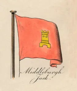 Netherlands National Flag Prints: Middlesburgh Jack, 1838