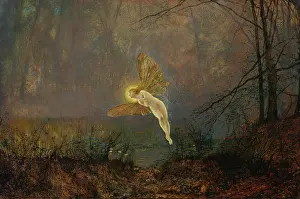 Prints of Midsummer Night or Iris, 1876. Private Collection John Atkinson Prints: Print of Midsummer Night or Iris, 1876 by John Atkinson Grimshaw