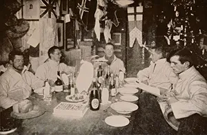 Midwinter Day, 1912 - The Officers, (1913). Artist: Frank Debenham Midwinter Day, 1912 - The Officers, (1913). Artist: Frank Debenham