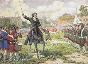 Military exercise of the Fun forces of Peter I near Kozukhovo, 1880. Artist: Kivshenko, Alexei Danilovich (1851-1895) Military exercise of the Fun forces of Peter I near Kozukhovo, 1880. Artist: Kivshenko, Alexei Danilovich (1851-1895)