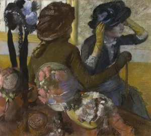 At the Milliner's, 1882 Print by Edgar Degas