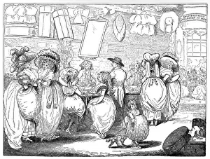 George Paston Illustrations Prints: A Milliners Shop, 1787