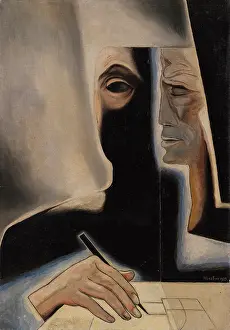 Mythology Allegory Literature Prints: The mind at work, 1929. Creator: Martini, Alberto (1876-1954)