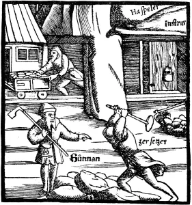 Black And White Mining Images Prints: Mining, 1550