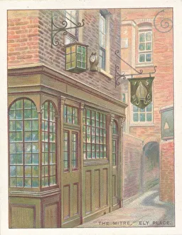 Grade II Listed Buildings England Prints: The Mitre, Ely Place, 1929
