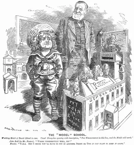 Liberal Party Politics UK Prints: The Model School, 1882