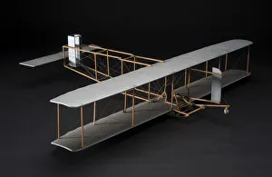 National Air And Space Museum Collection Prints: Model, Static, Wright Glider, 1953. Creator: Charles H. Hubbell