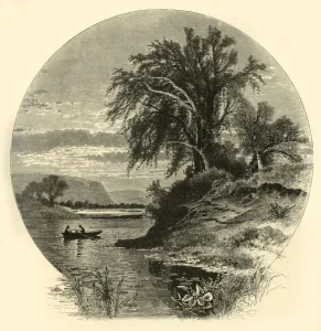 Picturesque America Book Series Prints: The Mohawk River, 1874. Creator: Unknown