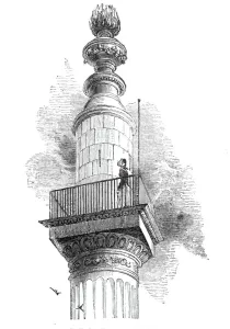 Old London Cityscape Photography Prints: Top of the Monument, 1842. Creator: Unknown