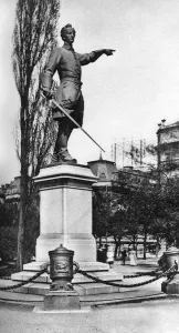 Monument to Charles XII, gardens behind the Royal Opera House, Stockholm, Sweden, c1923 Monument to Charles XII, gardens behind the Royal Opera House, Stockholm, Sweden, c1923